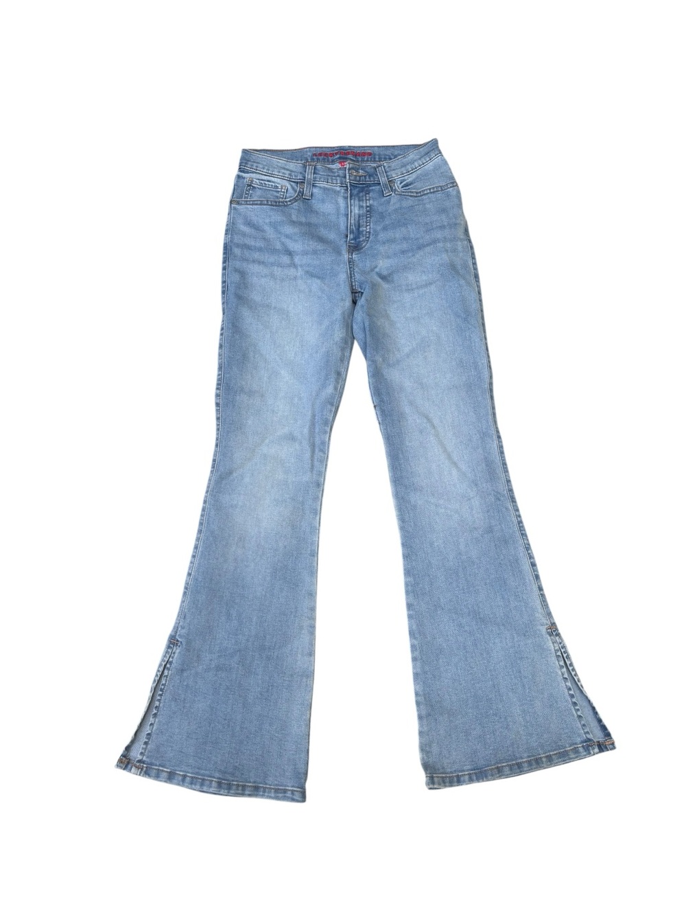 Lucky Brand Stevie High Rise Flare Jeans with Split Hem Light Denim Wash 2/26